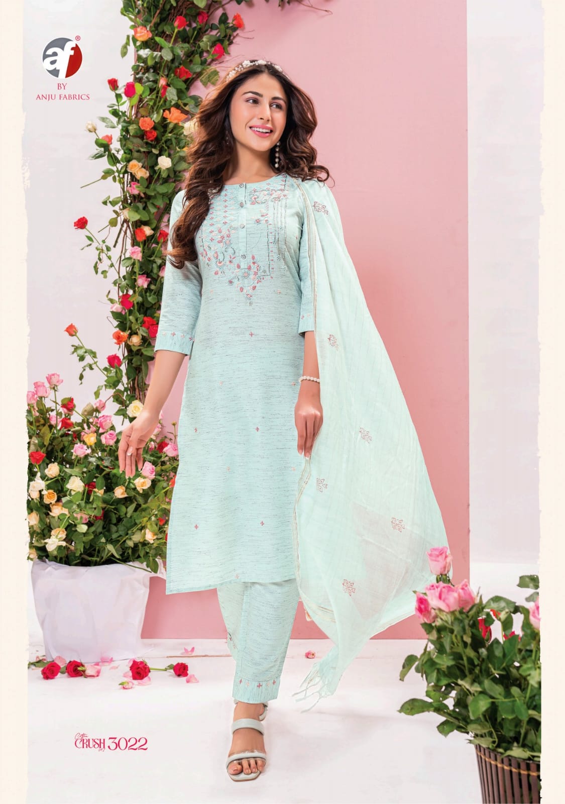 Cotton Crush Vol 2 By Af Cotton Flex Designer Kurti With Bottom Dupatta Wholesale Suppliers In Mumbai